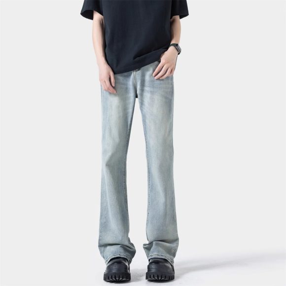 Black Casual Trousers Straight Micro-pull - Image 7