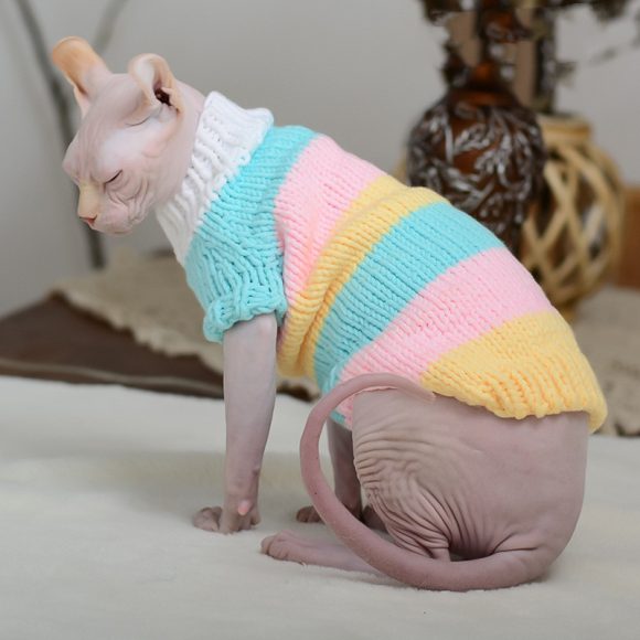 Hairless Cat Warm Sweater Pet Cat Clothes - Image 2