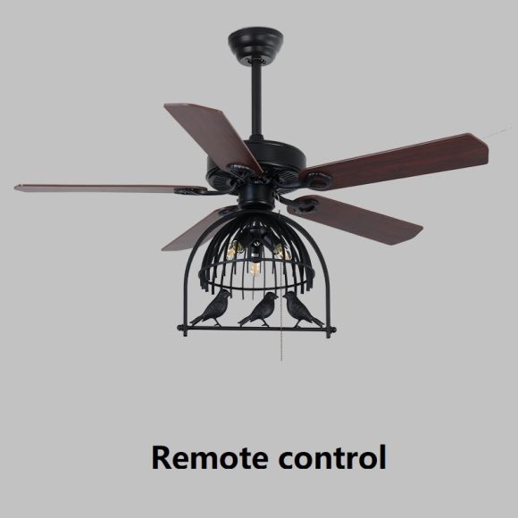 Retro Industrial Fan Lamp Ceiling Fan Lamp - Image 5