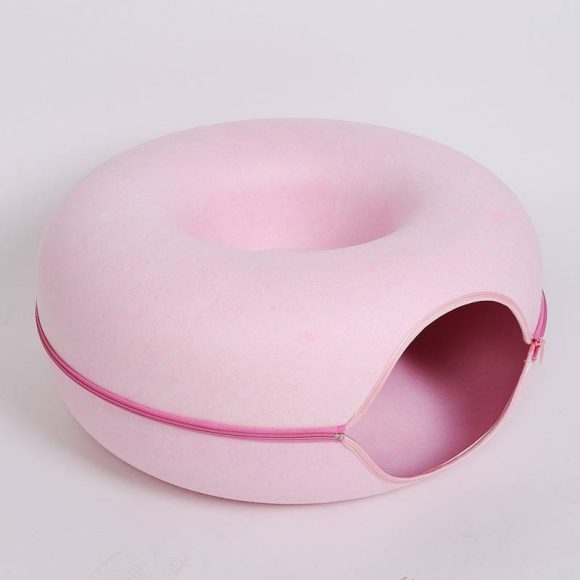 Four Seasons Available Cat Round Felt Pet Nest - Image 6