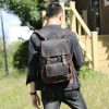 Crazy Horse Leather Backpack Men's Handmade Classic - Image 6