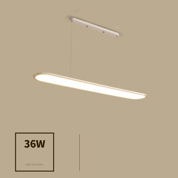 Modern Simple Creative Strip Bar Led Office Lighting Restaurant Chandelier - Image 9