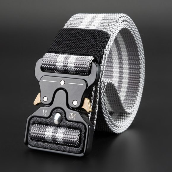 Men's Outdoor Nylon Elastic Buckle Belt Work Clothes Belt - Image 7