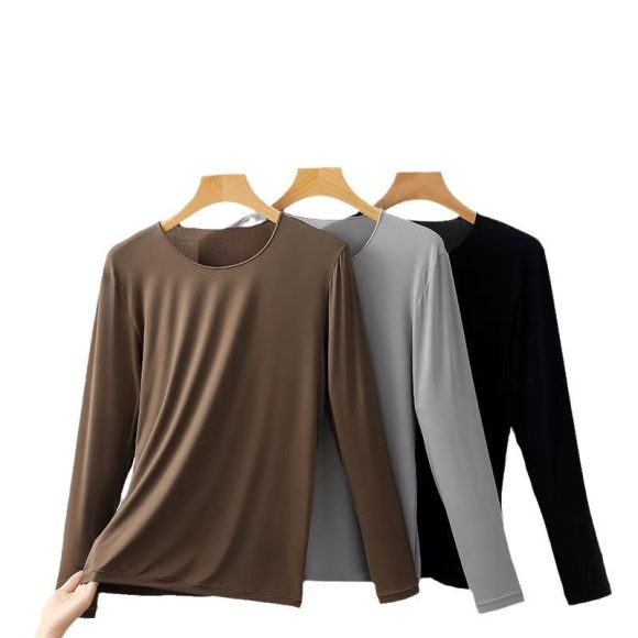 Men's High Elasticity Warm Ultra-thin Autumn Clothing And Pants Set - Image 2