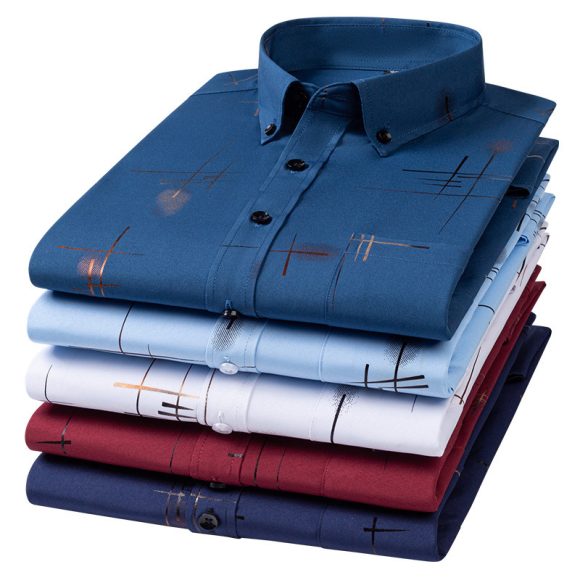 Men's Thin Casual Long Sleeve Shirt - Image 3