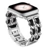 Stainless Steel Double Chain Metal Watch Strap - Image 3