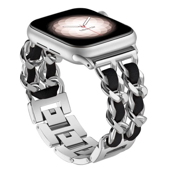 Stainless Steel Double Chain Metal Watch Strap - Image 3
