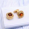 High Quality Classic French Turtle Surface Glass Cufflinks - Image 8