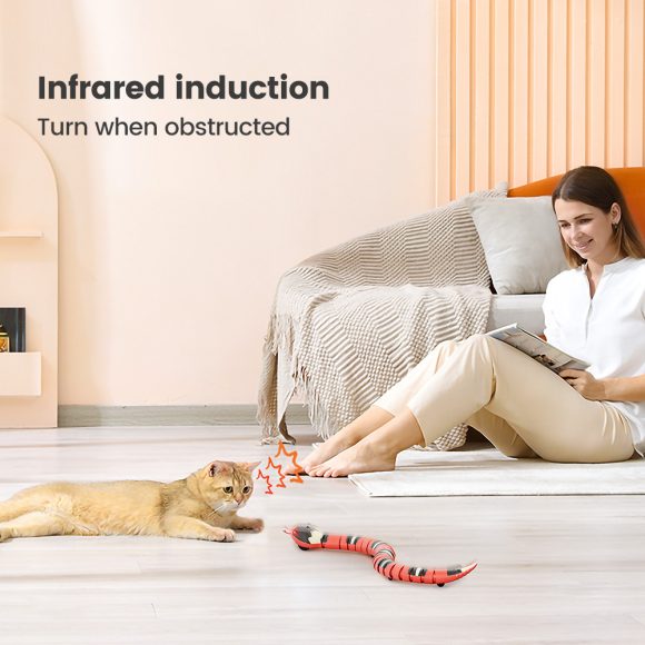 Tricky Interactive Sleeping Electric Induction Snake Toys - Image 5