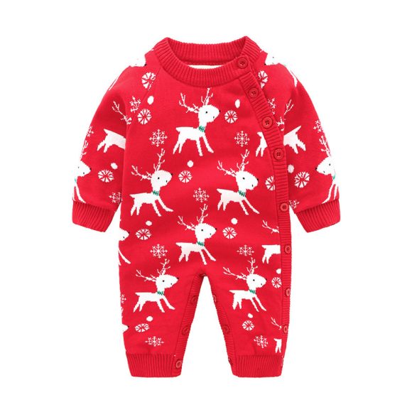 Newborn Baby Clothes Baby Crawling Clothes Thickening Out Baby Harness - Image 10