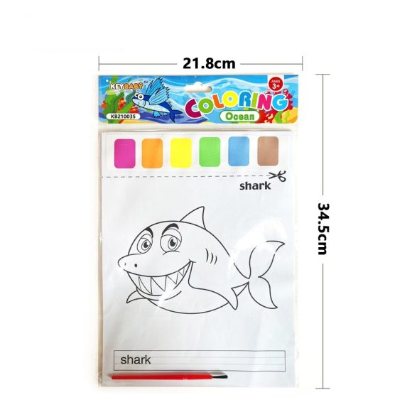 Color Filling Painting Children's Drawing Paper Watercolor Coloring - Image 5