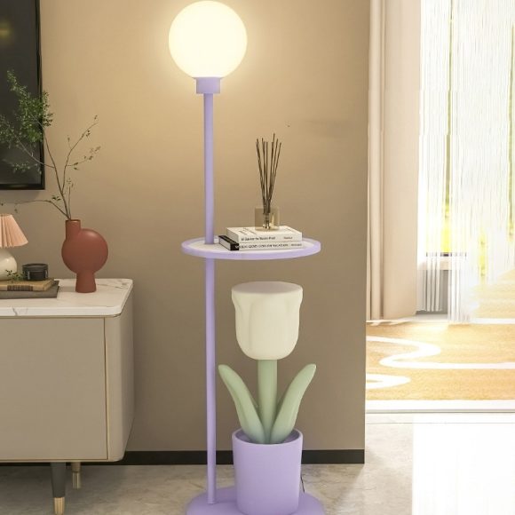Tulip Floor Lamp Children's Bedroom Bedside Lamp Net Red Decoration Pieces - Image 2