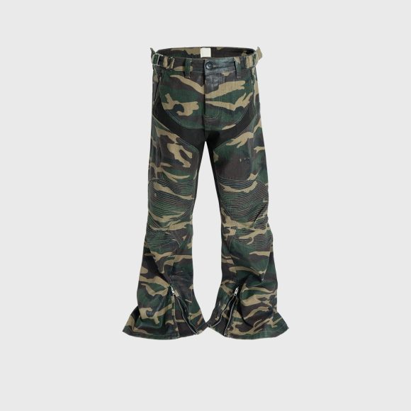 Men's Same Stitching Design Zipper Wide Leg Pants - Image 4