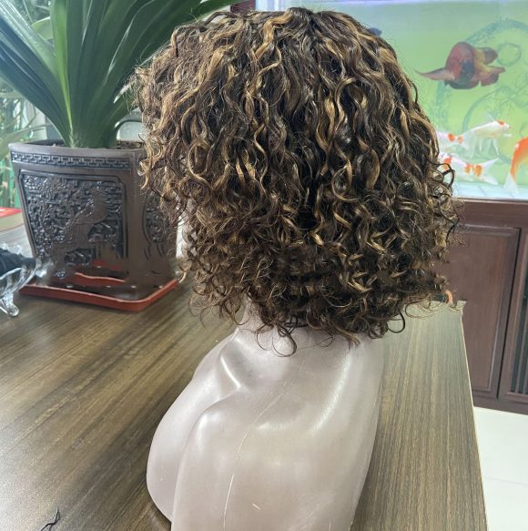 Human Hair Full Mechanism Bob Headgear - Image 5