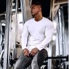 Back Vertical Letter Sports T-shirt Fitness Long Sleeve - Image 3