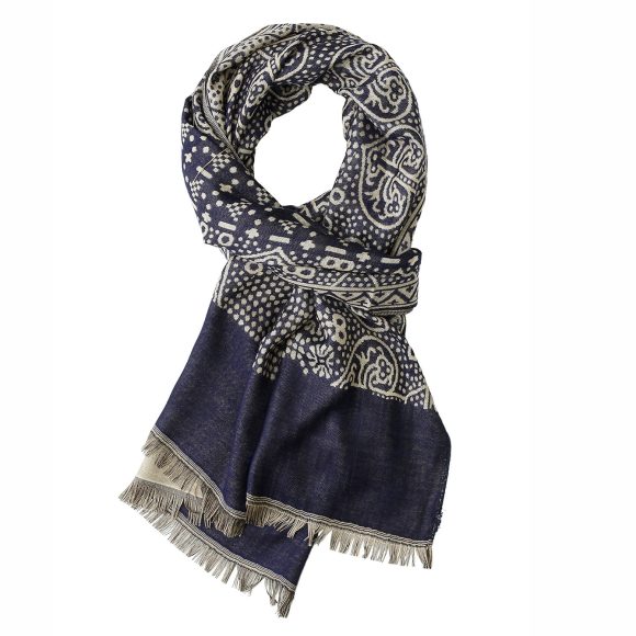 Cotton And Linen Yarn-dyed Scarf Short Beard Ethnic Style - Image 4
