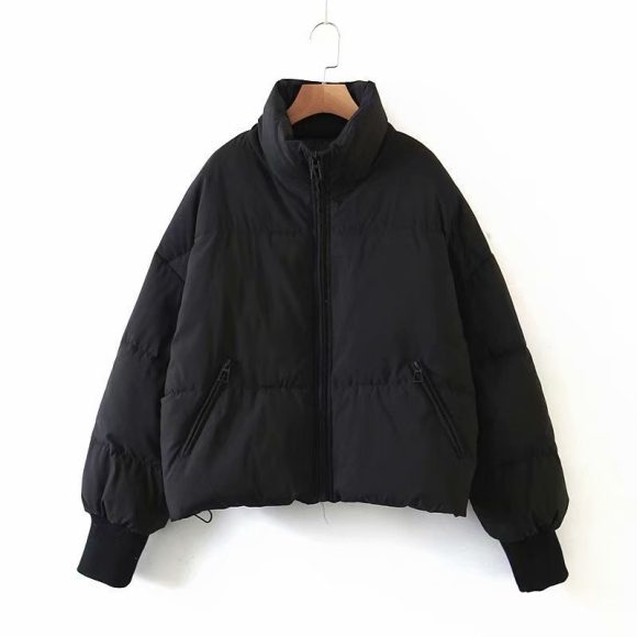 Women's Urban Leisure Versatile Stand Collar Puffer Jacket Coat - Image 5
