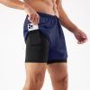 Men's Loose Three-point Quick-drying Lined Anti-exposure Double-layer Fitness Shorts - Image 2