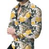 Men's Casual Long Sleeved Large Floral Shirt - Image 7