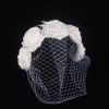 Bridal Large Flower Satin Veil Hair Hoop Headdress Wedding Dress With Accessories - Image 4