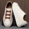 Men's Leather Soft-soled Breathable Sneakers - Image 3