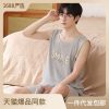 Men's Vest Sleeveless Pajamas Summer Pure Cotton - Image 4