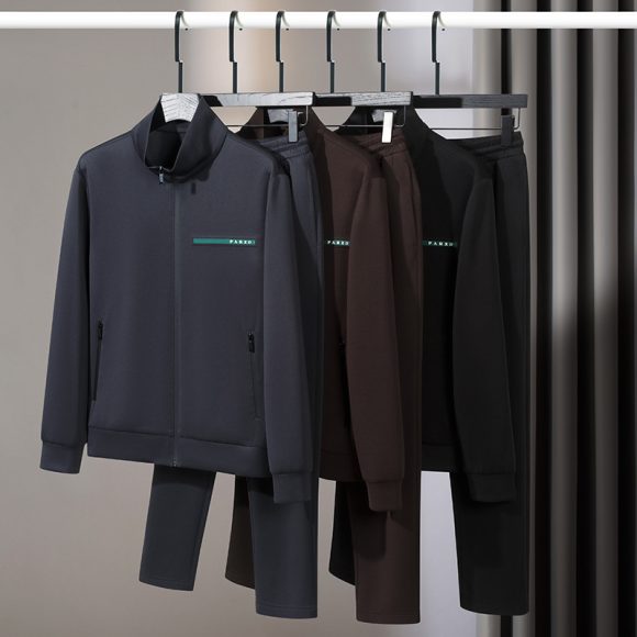 High-end Two-piece Long-sleeved Casual Sports Suit Men - Image 2