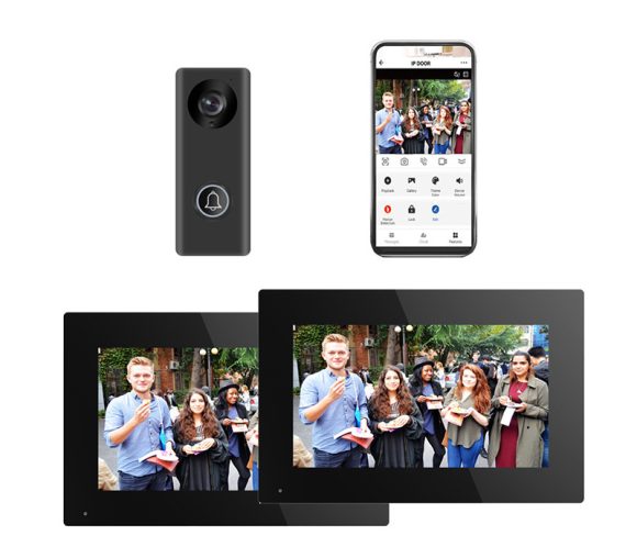 Video Intercom Doorbell 1v2 Real-time Monitoring Wireless Network Intelligent Intercom System Doorbell - Image 10
