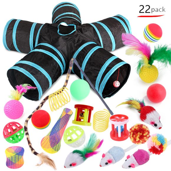 Cat Toy Set Funny Cat Assembled Toys Cat Tunnel Cat Tunnel Pet Supplies - Image 2