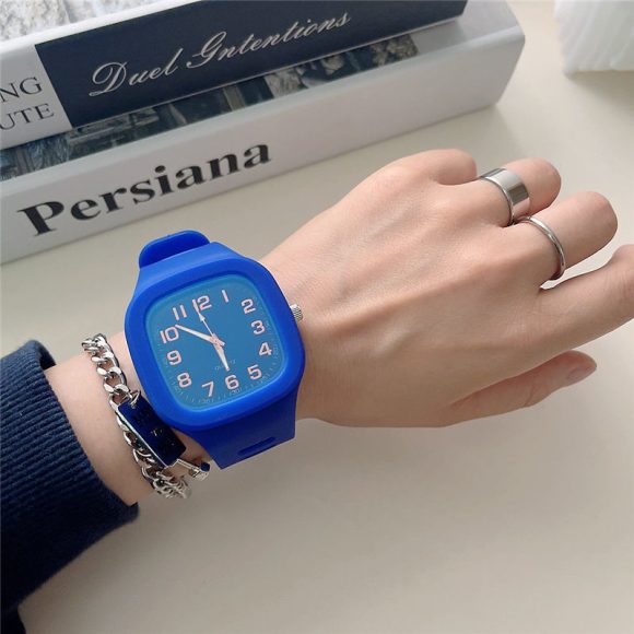 Student Couple Fashion Simple Square Digital Electronic Watch - Image 2
