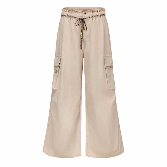 Ribbon Waist Strap Wide-leg Workwear Straight-leg Pants - Image 5