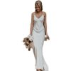 Little White Evening Gown With Train Brigade Shot Long Dress - Image 3