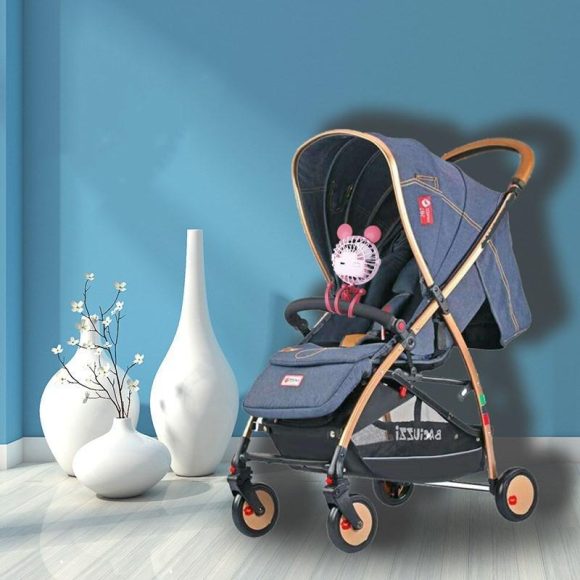 Stroller Fan Personal Portable Desk Handheld Baby Bed Car Seat Fan USB Rechargeable Fan Mini Stroller Accessories - Image 4