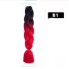 Color Big Braid African Chemical Fiber High Temperature Silk Wig Gradient - Image 8