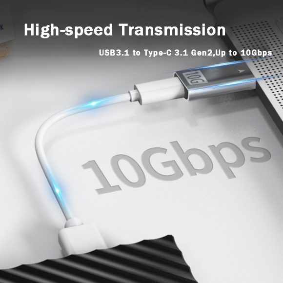 USB 3.1 Male to Type-C Female Adapter USB A - Image 4