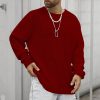 Long Sleeve Crew Neck Casual Men's Loose - Image 7