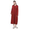 Zipper Bathrobe Couple Hooded Nightgown Thin Pajamas - Image 5