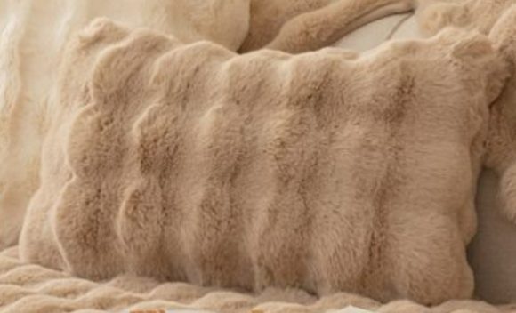 Winter Thickened Rabbit Plush Modern Sofa Cushion - Image 6