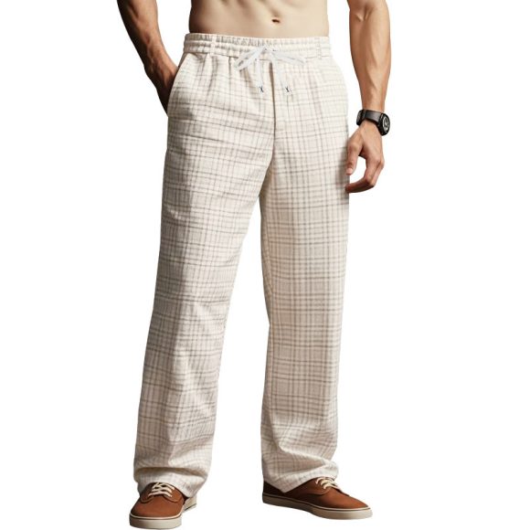 Thin Men's Loose Casual Minimalism Wide Leg Pants - Image 4