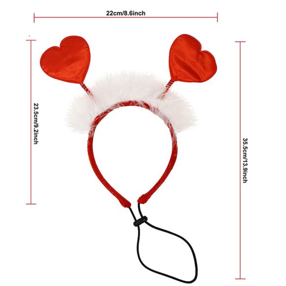 2025 Pets Valentine's Day Decoration Pet Scar Valentine's Day Hairband Dog Party Decoration Prop Dog Accessories Pet Products - Image 2
