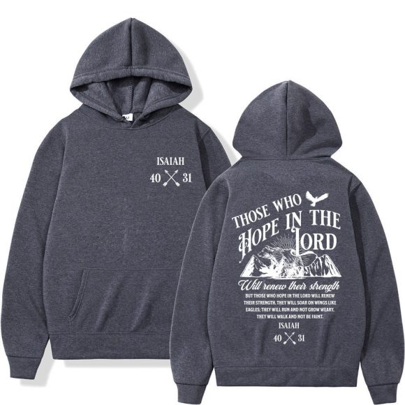 Christian Jesus Letters Print Hoodies Men Women's Clothing - Image 4