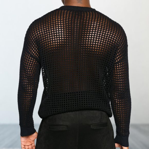 Versatile Thin Round Neck Pullover Thin Sweater - Image 3