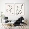 Nordic Oil Painting Poster Abstract Plant Wall Art Paintings - Image 8