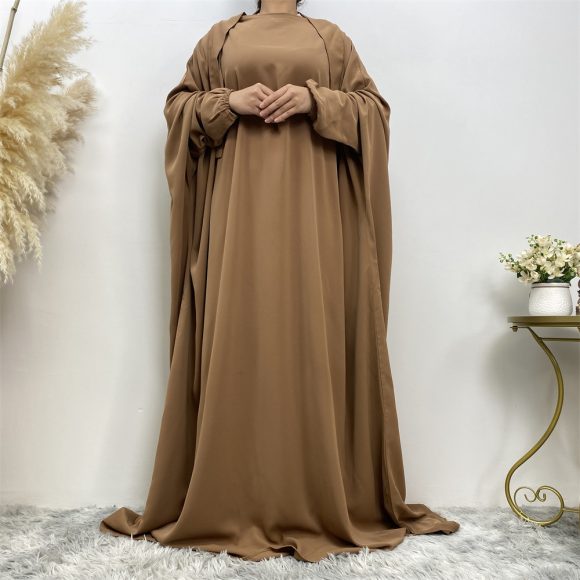 Middle East Dubai Clear Muslim Split Size Dress - Image 3