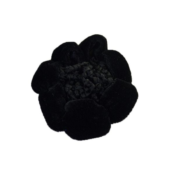 Solid Color Performance Dance Velvet Headband With Hair Mesh Bag - Image 5