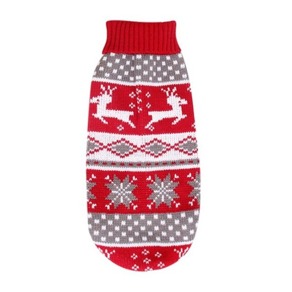 Christmas Turtleneck Knitting Sweater Dog Clothing - Image 6