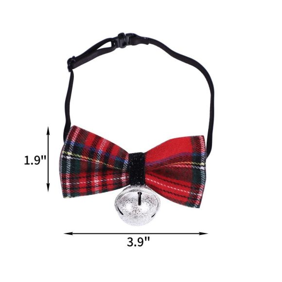 Christmas Triangle Pet Towel Santa Deer Print Dog Scarf Collar Premium Durable Fabric Holiday Decorative Bib For Pets - Image 4