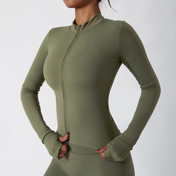 Zipper Tight Running Top Breathable - Image 5