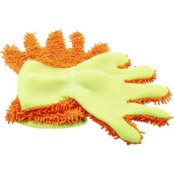 Thin Chenille Five Fingers Car Washing Gloves - Image 4