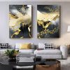 Golden Black And White Wall Art Posters And - Image 2